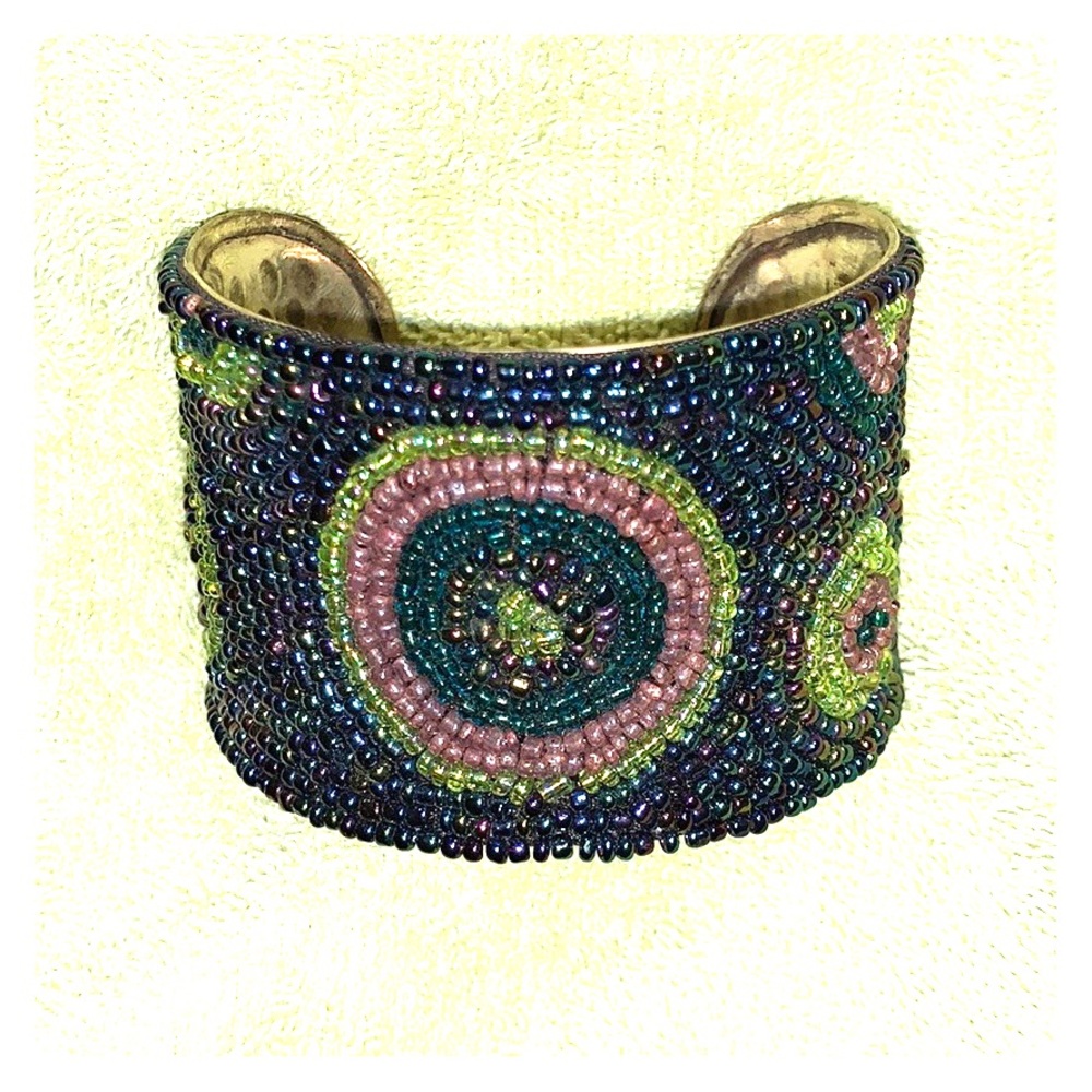 Beaded Arm Band Bracelet, Adjustable